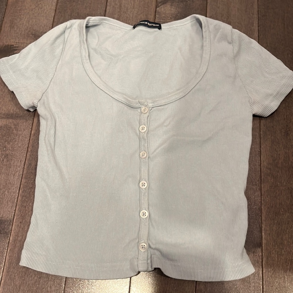 Brandy Melville Blue Zelly Top